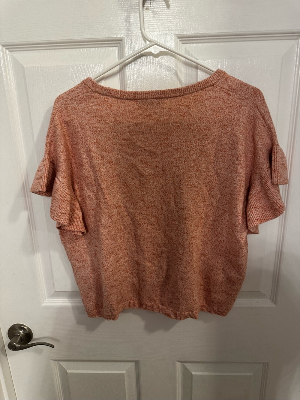 Madewell Peach Short-Sleeve Knit Sweater Top - Picture 3 of 5